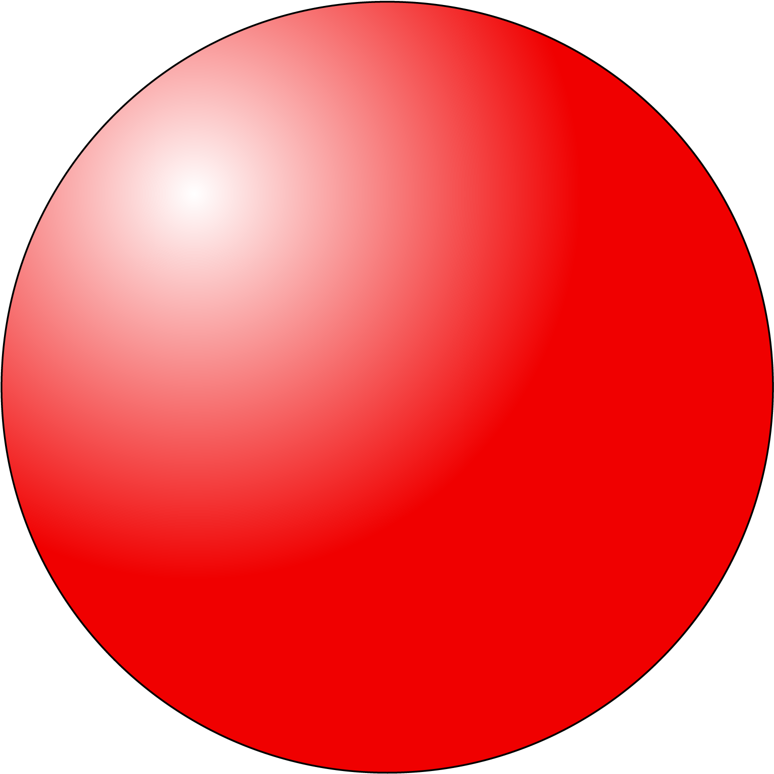 Red Gradient Sphere Illustration