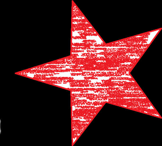 Red Grungy Star Texture