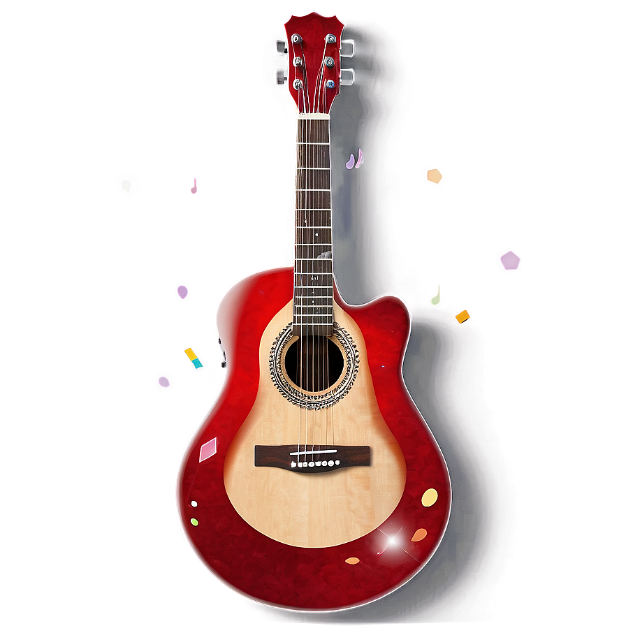 Red Guitar A