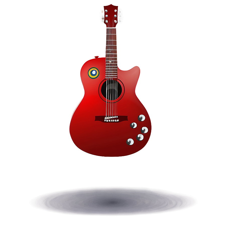 Red Guitar Vector Png Ykj