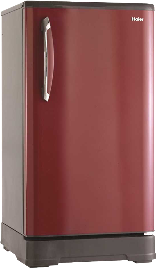 Red Haier Single Door Refrigerator