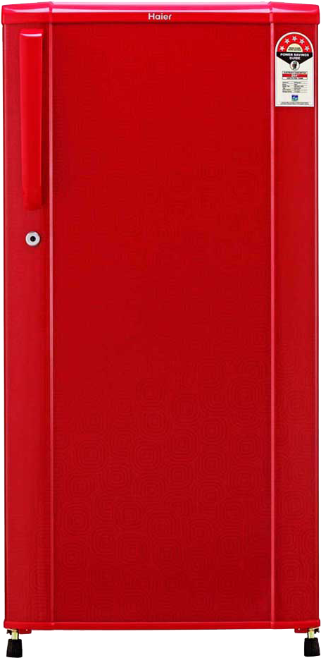 Red Haier Single Door Refrigerator