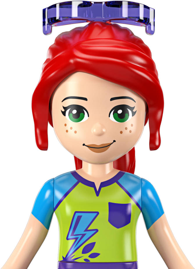 Red Haired Animated Character Smile