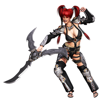 Red Haired Fantasy Warrior Woman