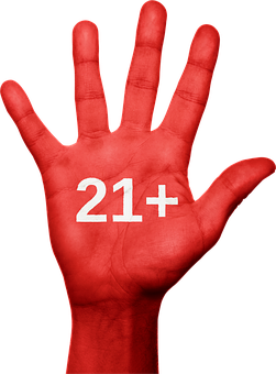 Red Hand21 Plus Sign