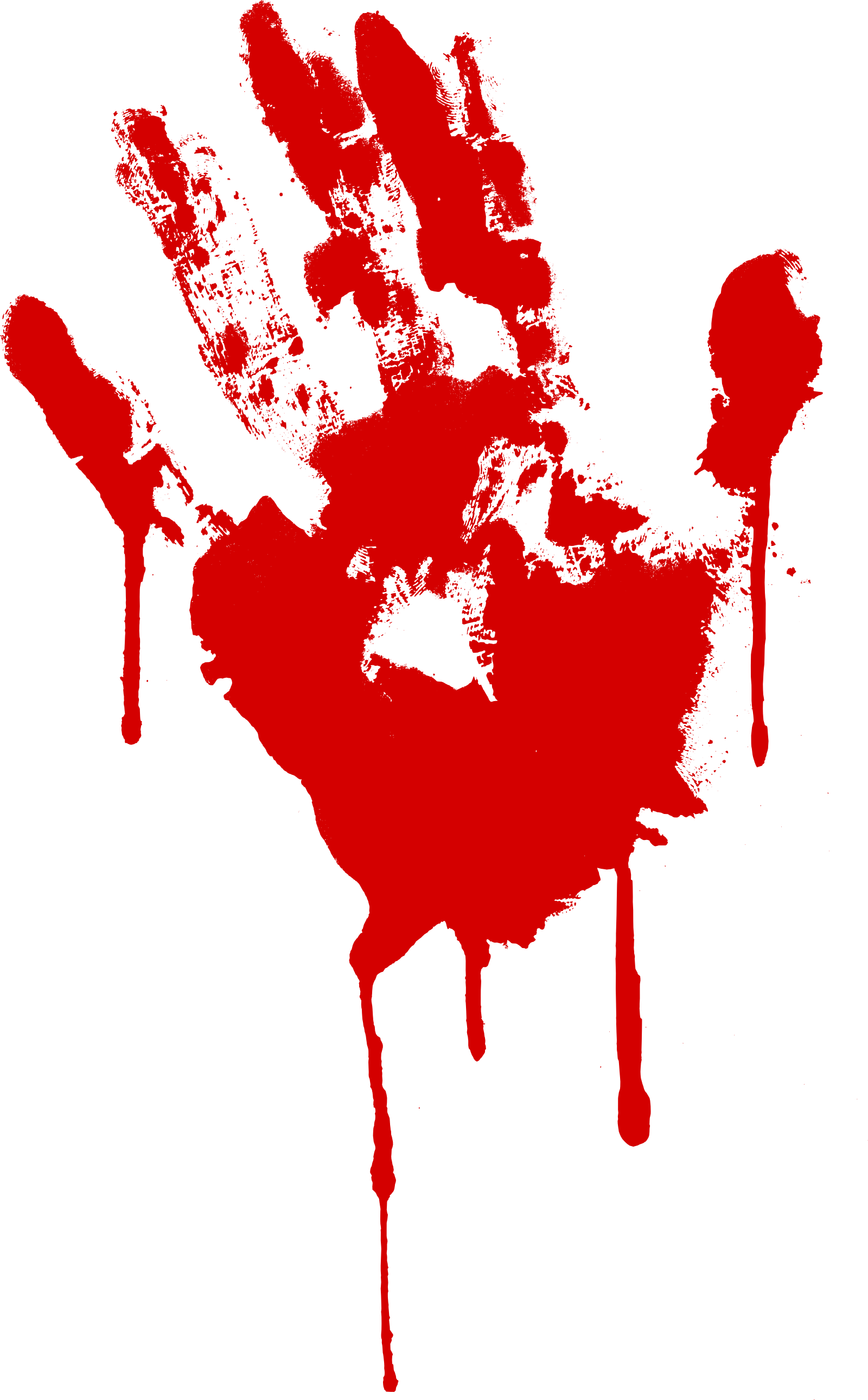 Red Handprint Bloody Stain