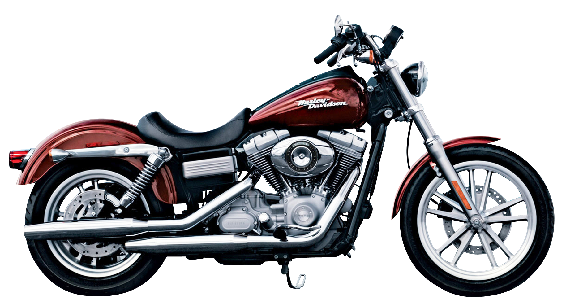 Red Harley Davidson Motorcycle