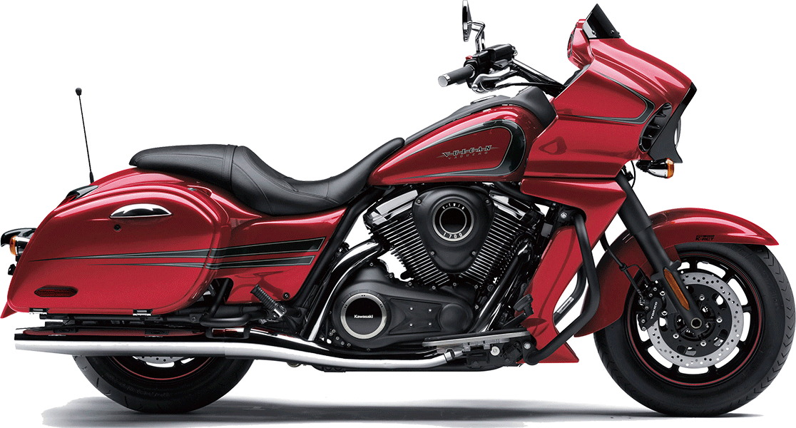 Red Harley Davidson Motorcycle