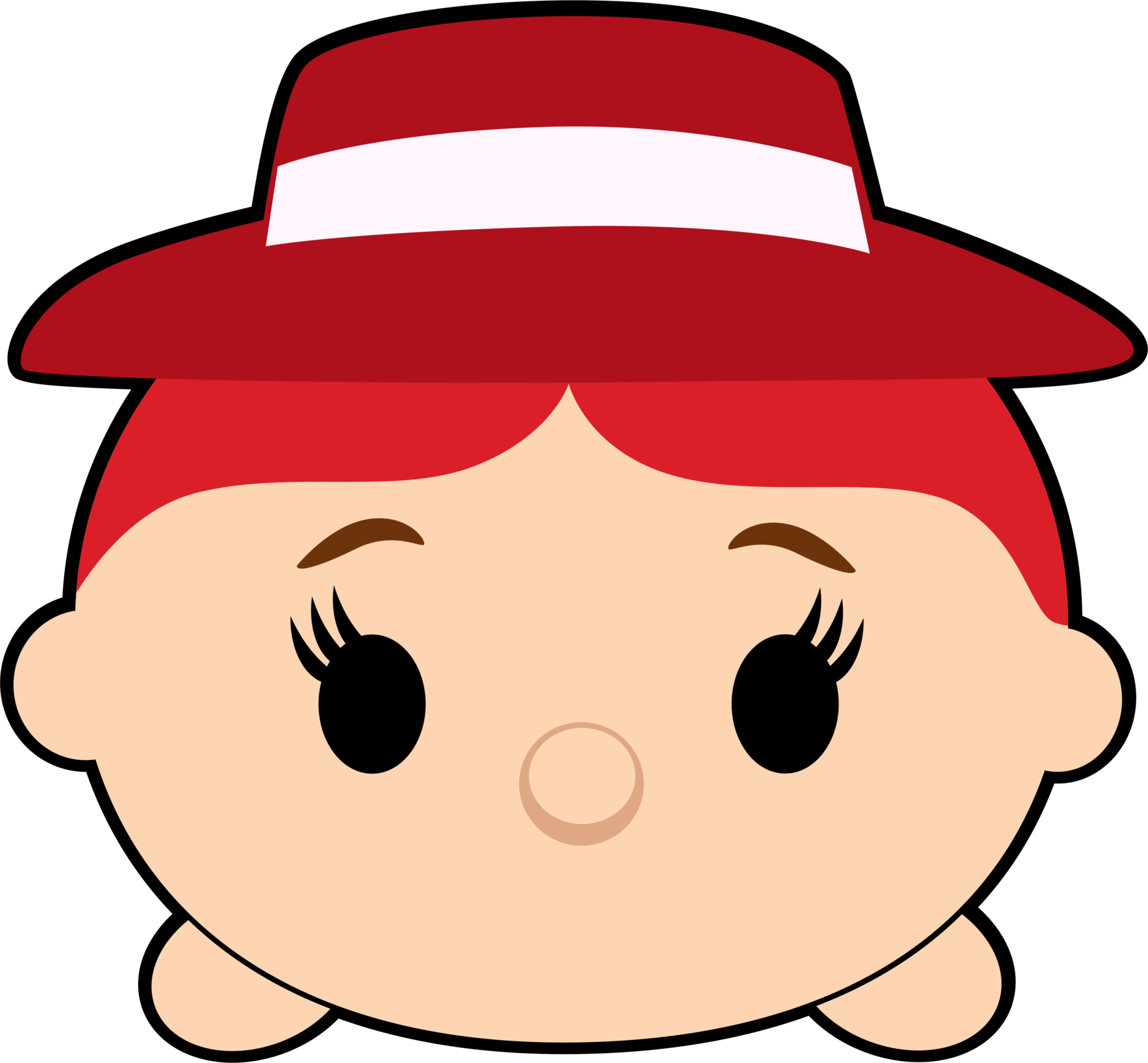 Red Hatted Tsum Tsum Character