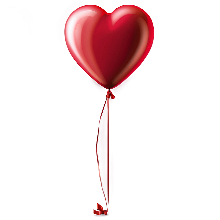 Red Heart Balloon Png Qov