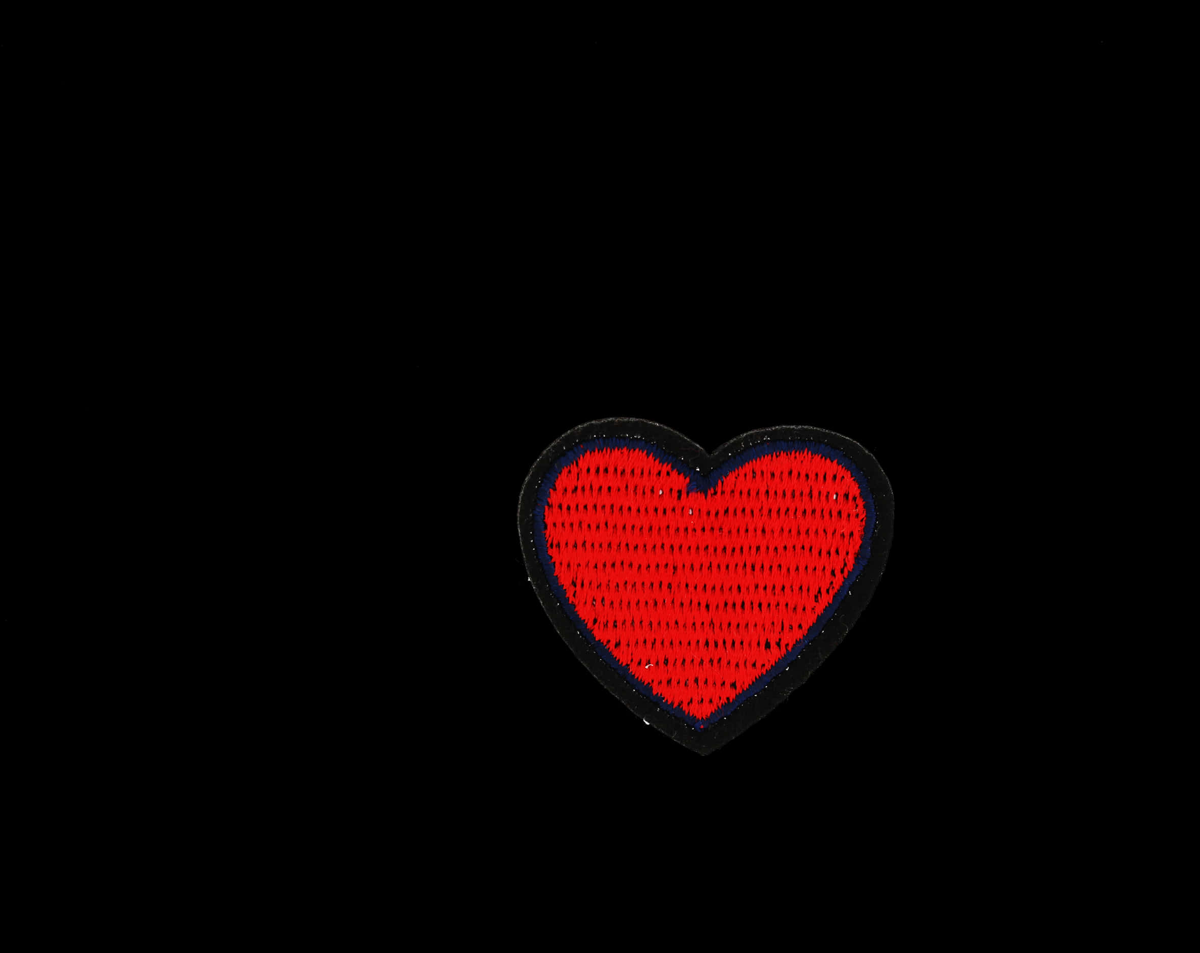 Red Heart Black Background