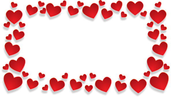 Red Heart Border Graphic