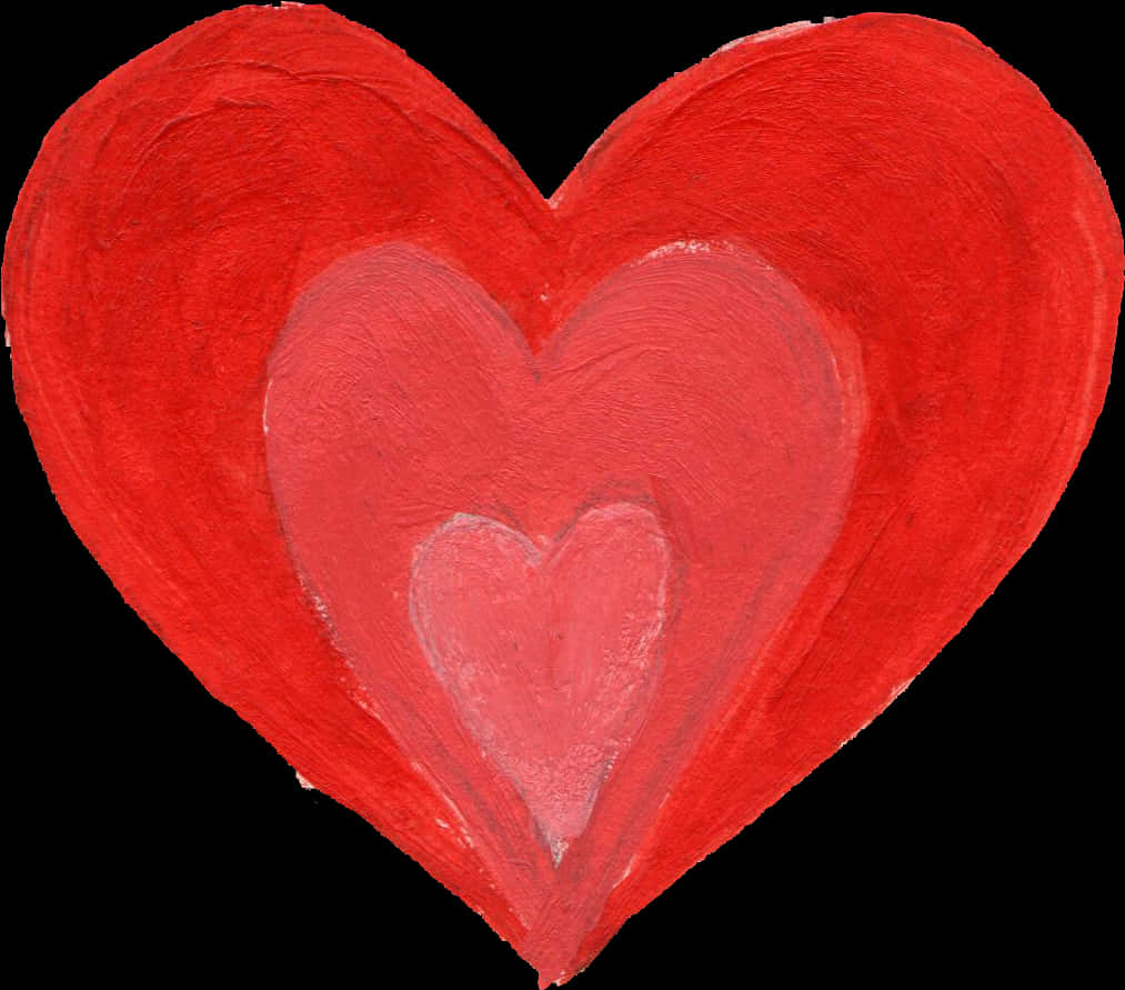 Red Heart Paint Texture