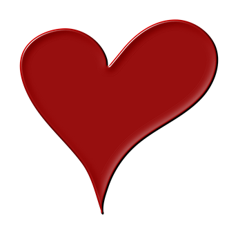 Red Heart Shape Graphic