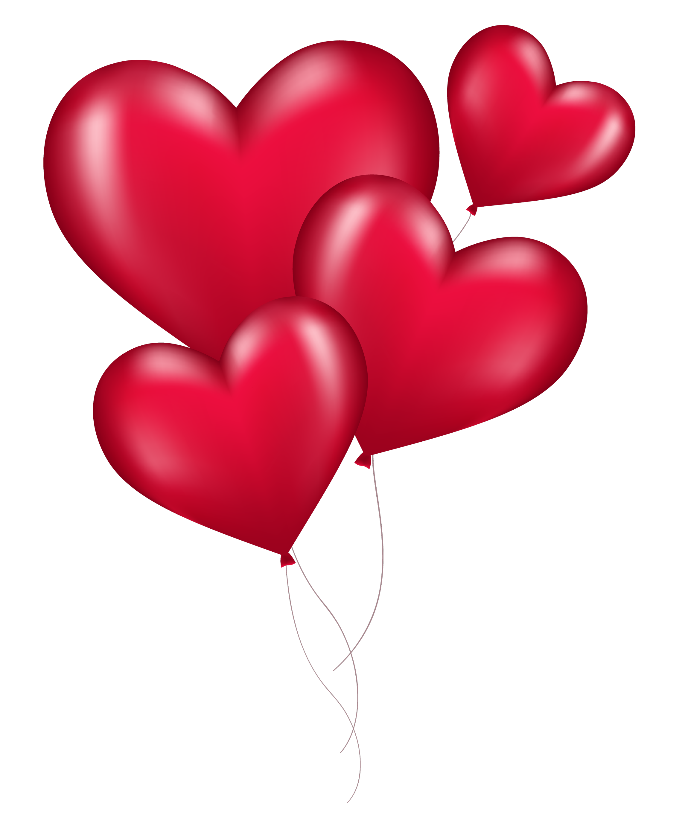 Red Heart Shaped Balloons