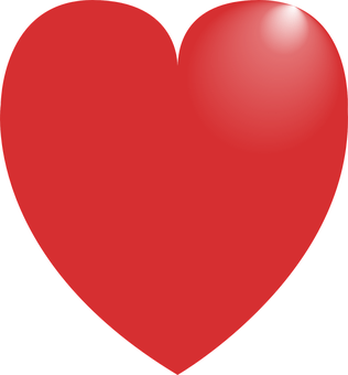 Red Heart Shaped Graphic