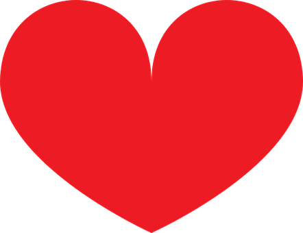 Red Heart Symbol Graphic