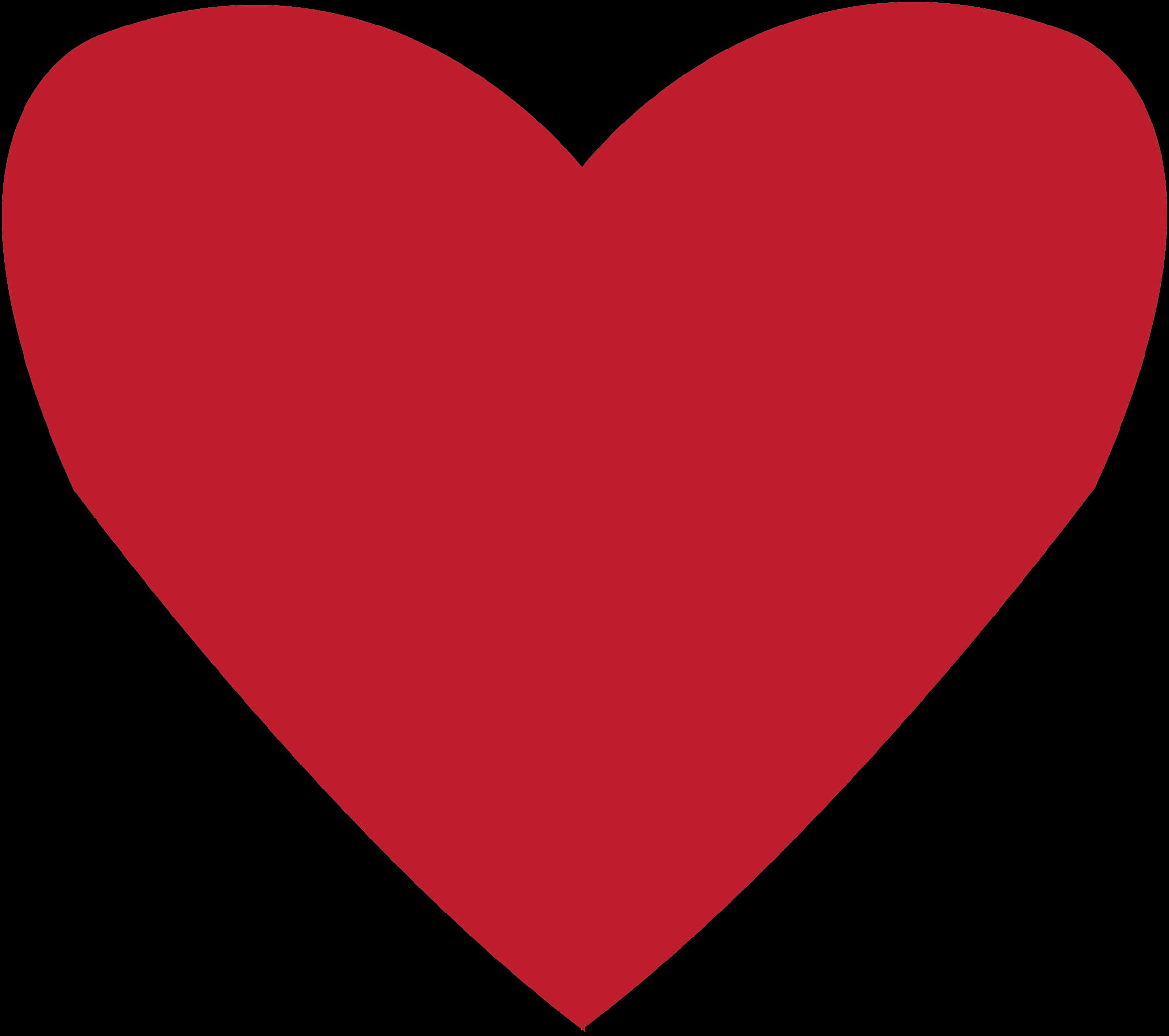 Red Heart Symbol Simple Graphic