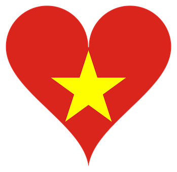 Red Heart Yellow Star