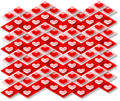 Red Hearts Pattern