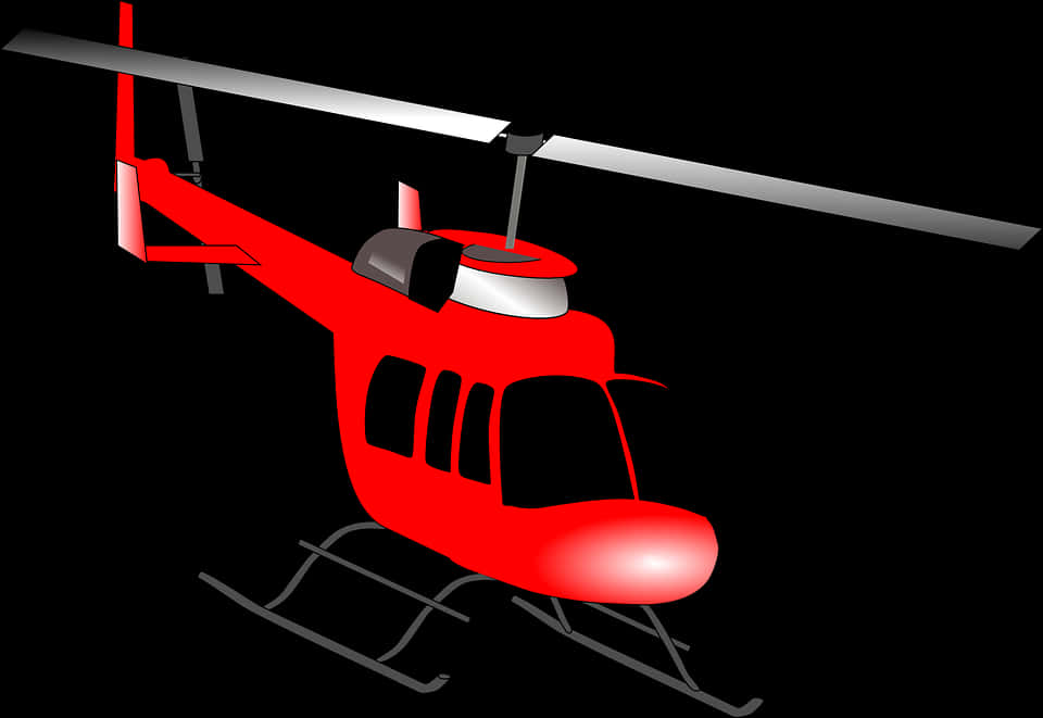 Red Helicopter Graphic