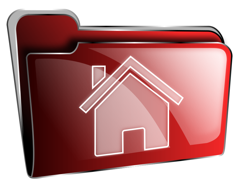 Red Home Folder Icon