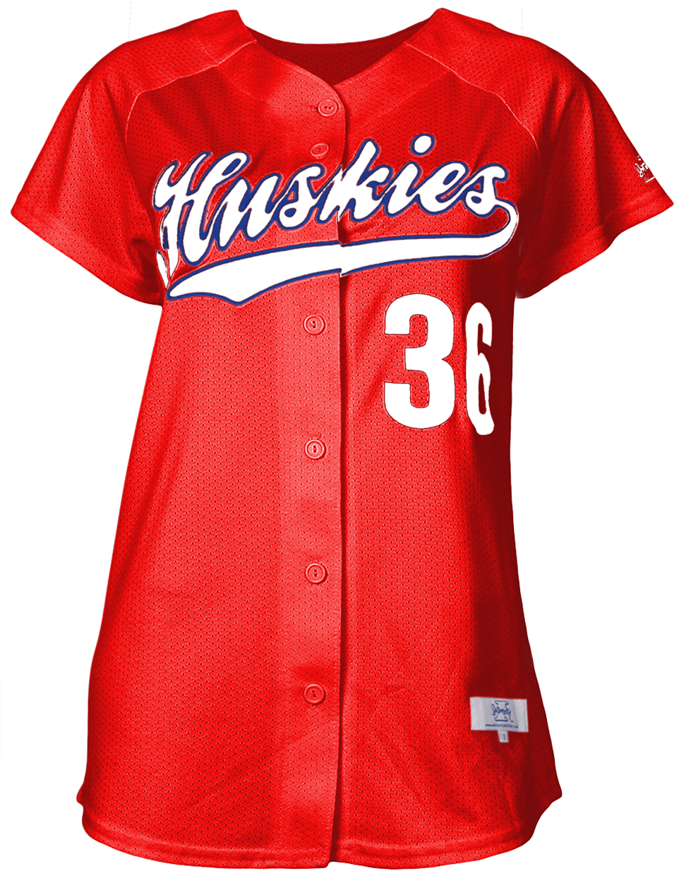 Red Huskies Baseball Jersey Number36