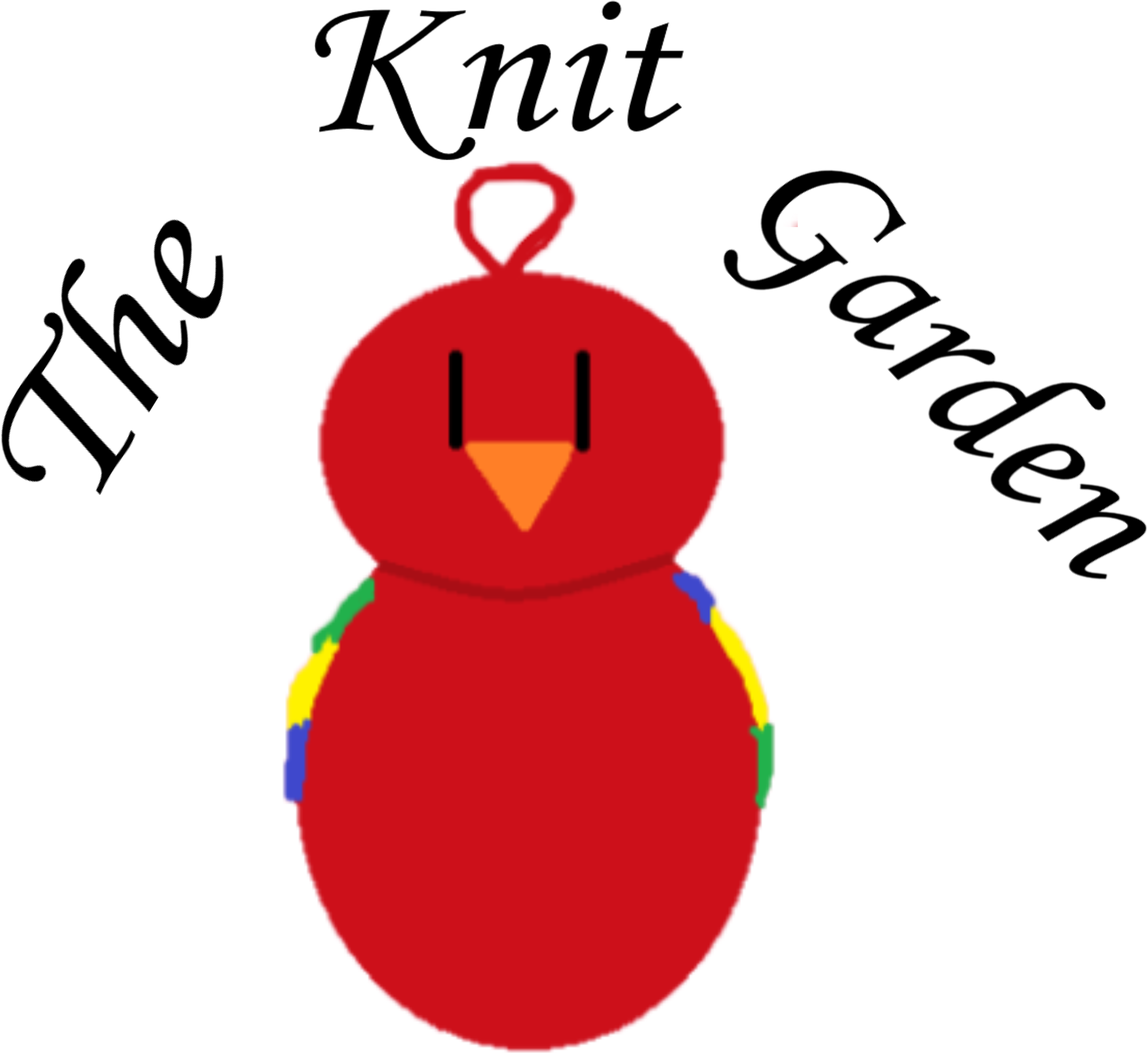 Red Knit Bird Logo