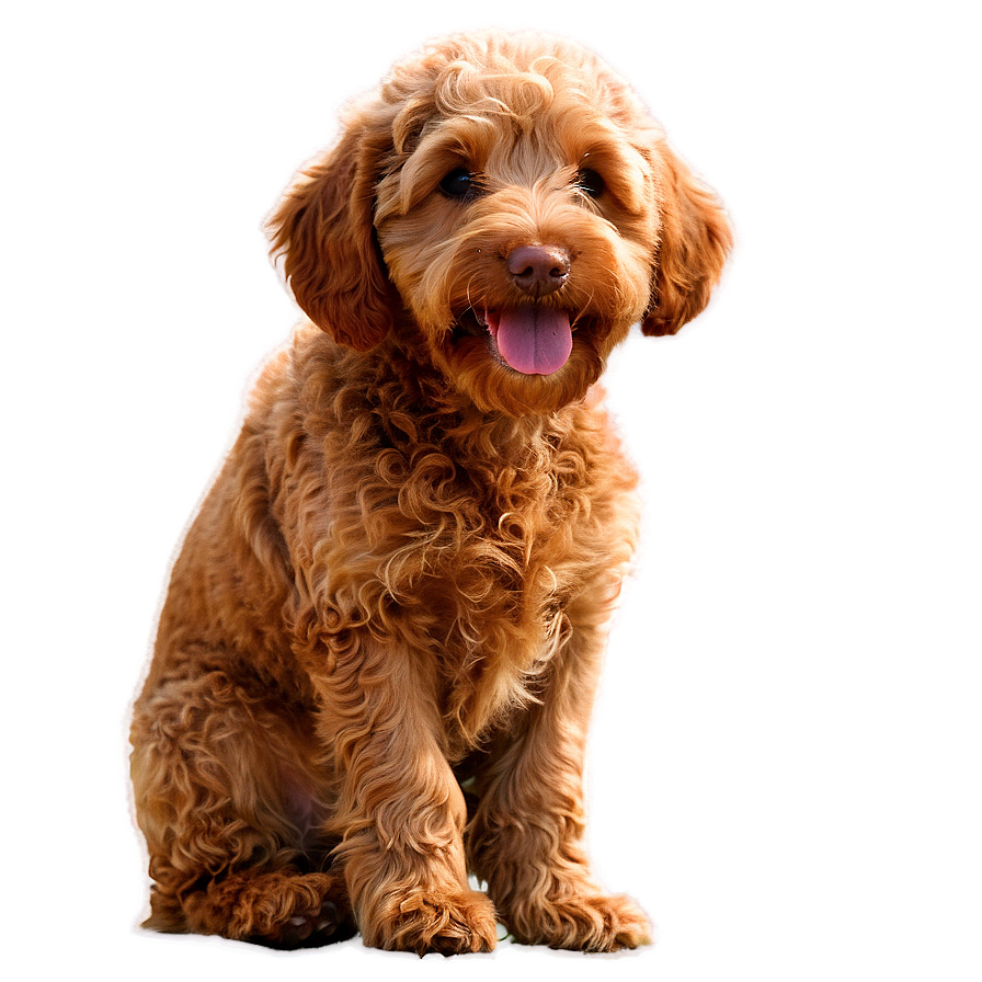 Red Labradoodle Dog Png Bex4