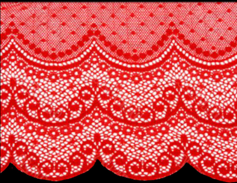 Red Lace Fabric Pattern