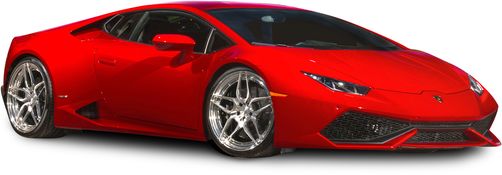 Red Lamborghini Huracan Side View