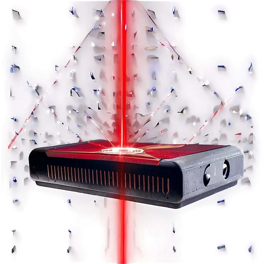 Red Laser Beam With Texture Png 06272024