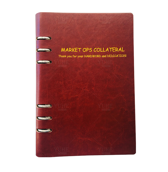 Red Leather Binder Market Ops Collateral