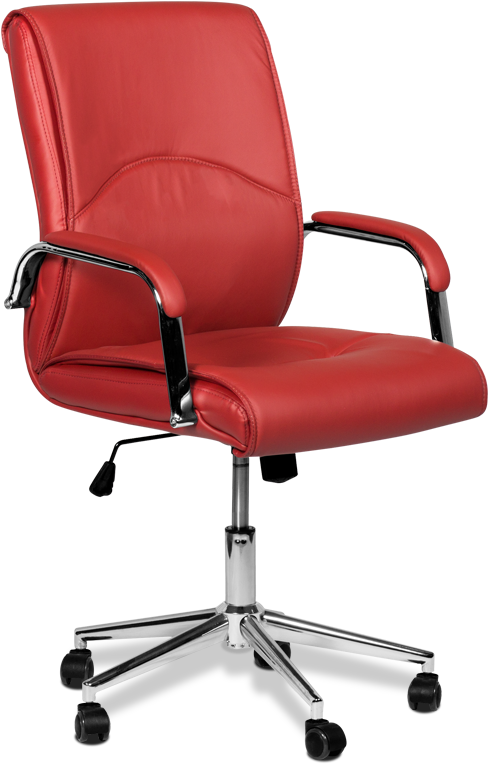 Red Leather Office Chair