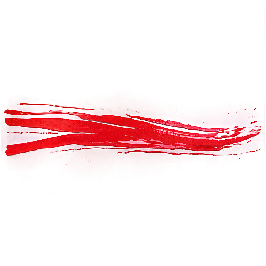 Red Line Brush Stroke Png 18