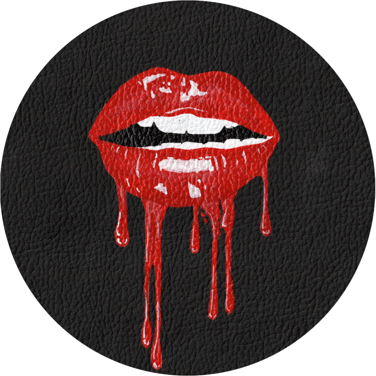 Red Lips Dripping Artwork