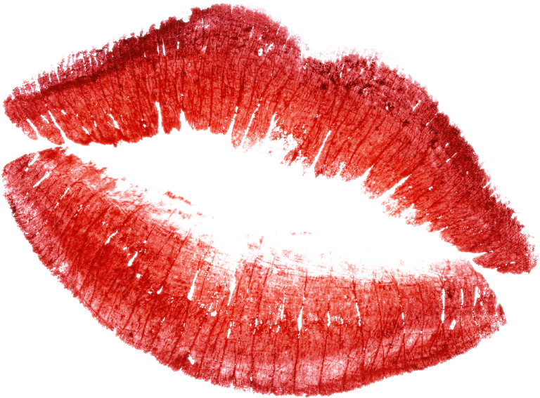Red Lipstick Kiss Mark