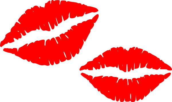 Red Lipstick Kiss Marks