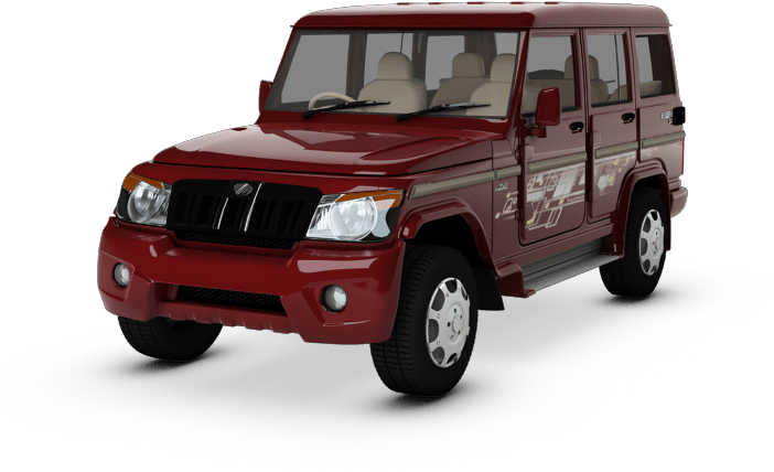 Red Mahindra Bolero S U V