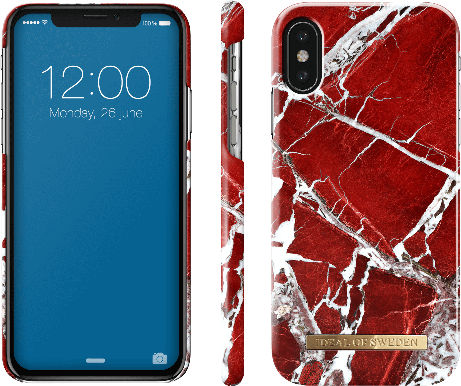 Red Marble Phone Case Design