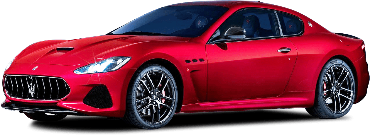 Red Maserati Gran Turismo Side View