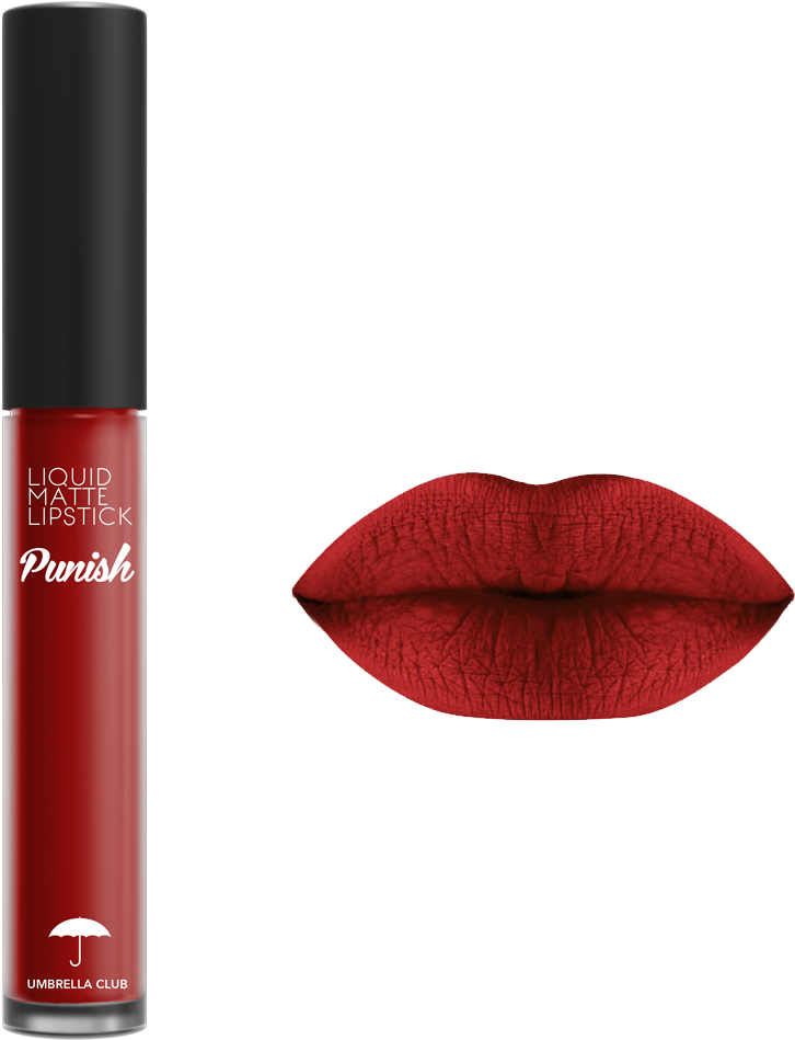 Red Matte Liquid Lipstickand Lips