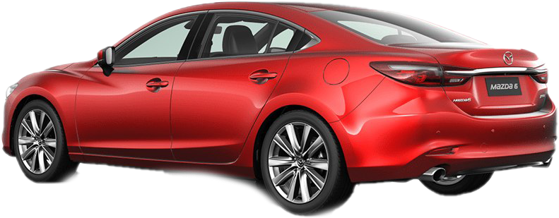 Red Mazda6 Sedan Side View