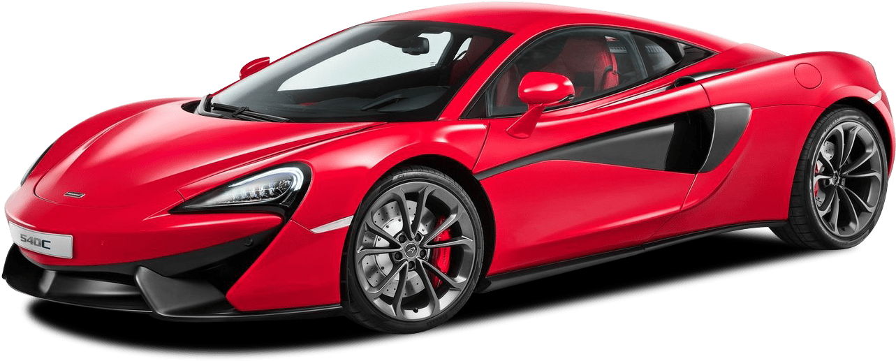 Red Mc Laren540 C Supercar Side View