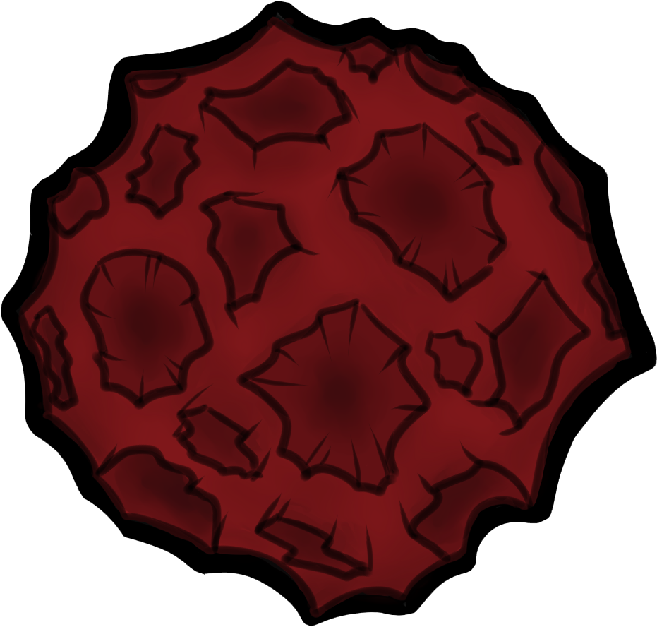 Red Meteorite Illustration