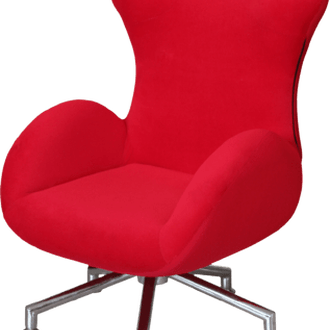 Red Modern Armchair Isolated