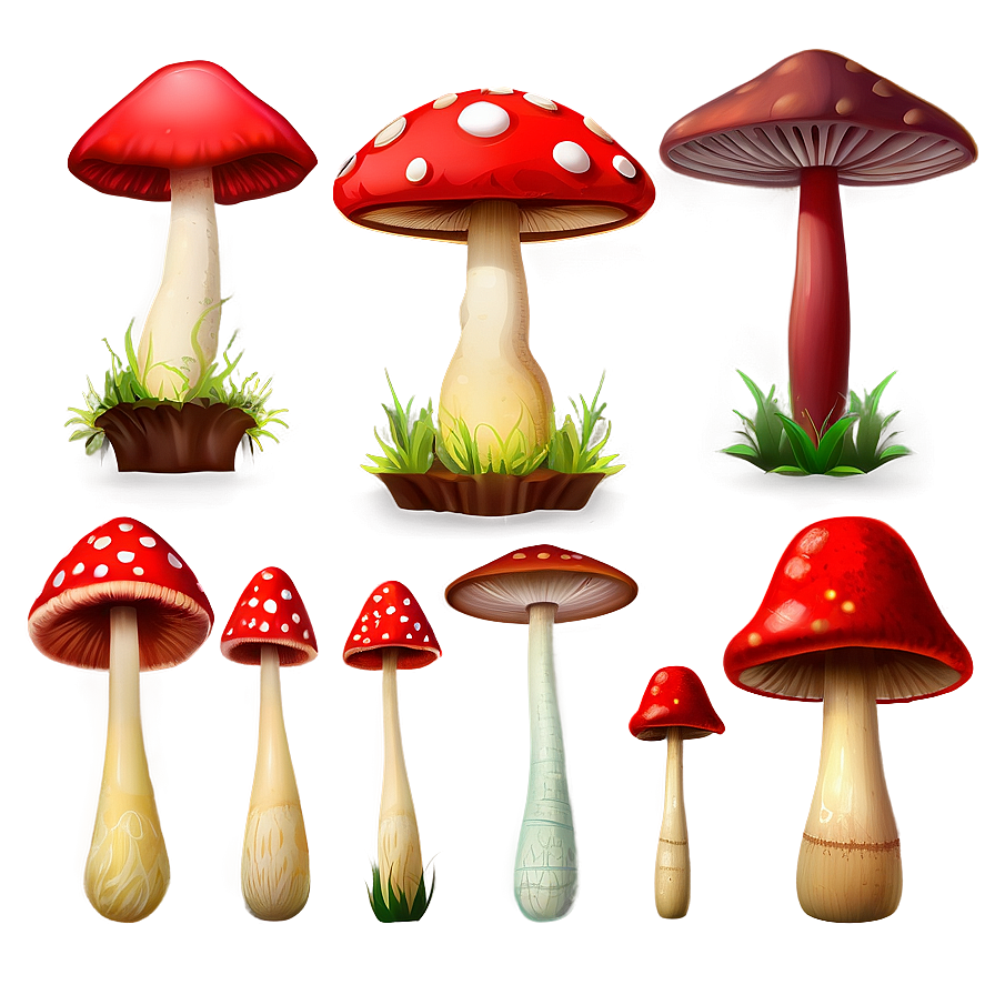 Red Mushroom Png 05032024