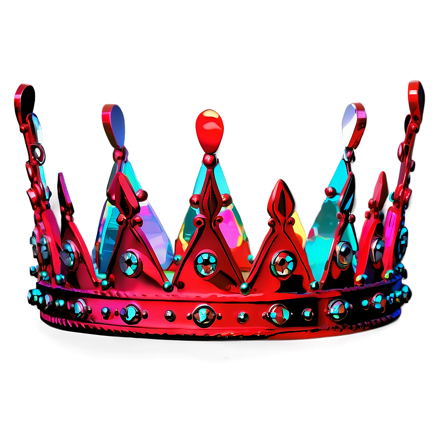 Red Neon Crown Png 06272024