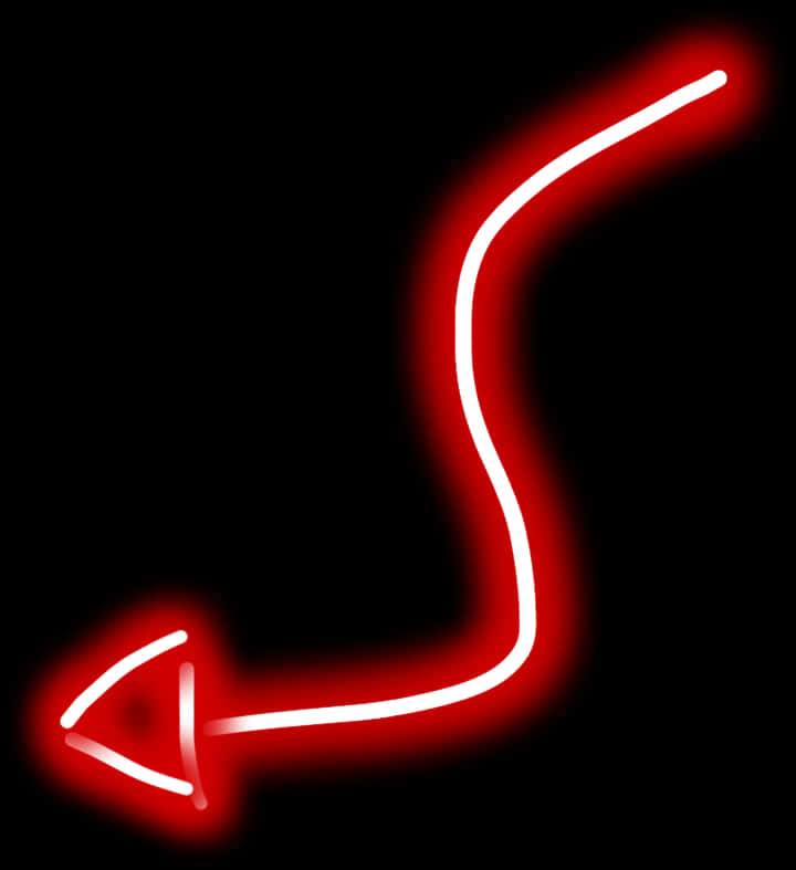 Red Neon Devil Tail