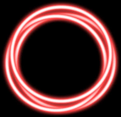 Red Neon Glow Circle